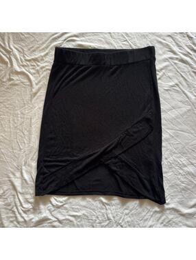 Nasty Gal women's black mini skirt asymmetrical goth bodycon size‎ 6